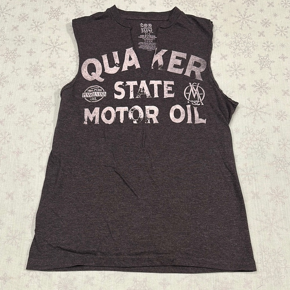 ❗️Last Chance❗️ Quaker State Motor Oil Graphic Tank Top